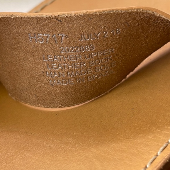 Like new Size 9 1/2 Madewell leather sandals. Nude leather color. - Picture 8 of 8